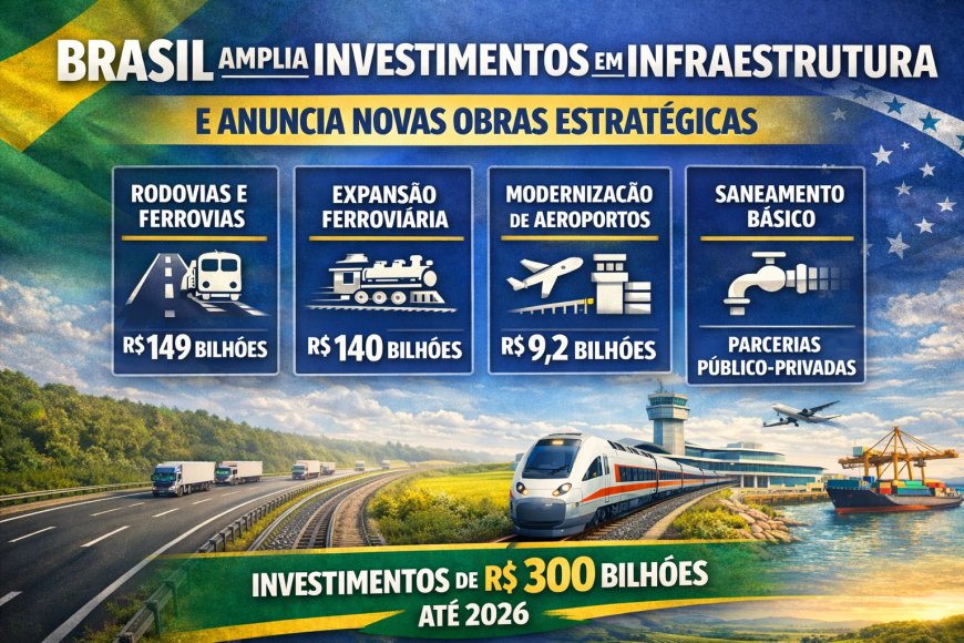 Novo PAC prevê até R$ 1,7 trilhão em investimentos em logística e energia